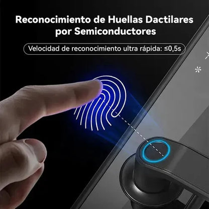 Cerradura Inteligente WiFi Tuya con Huella, Código, Tarjeta y Llave para Puerta