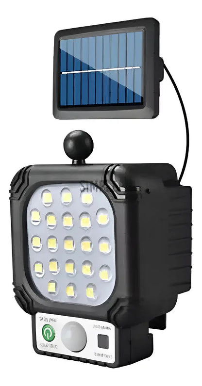 Foco Solar LED 21 Luces con Sensor de Movimiento JX966B