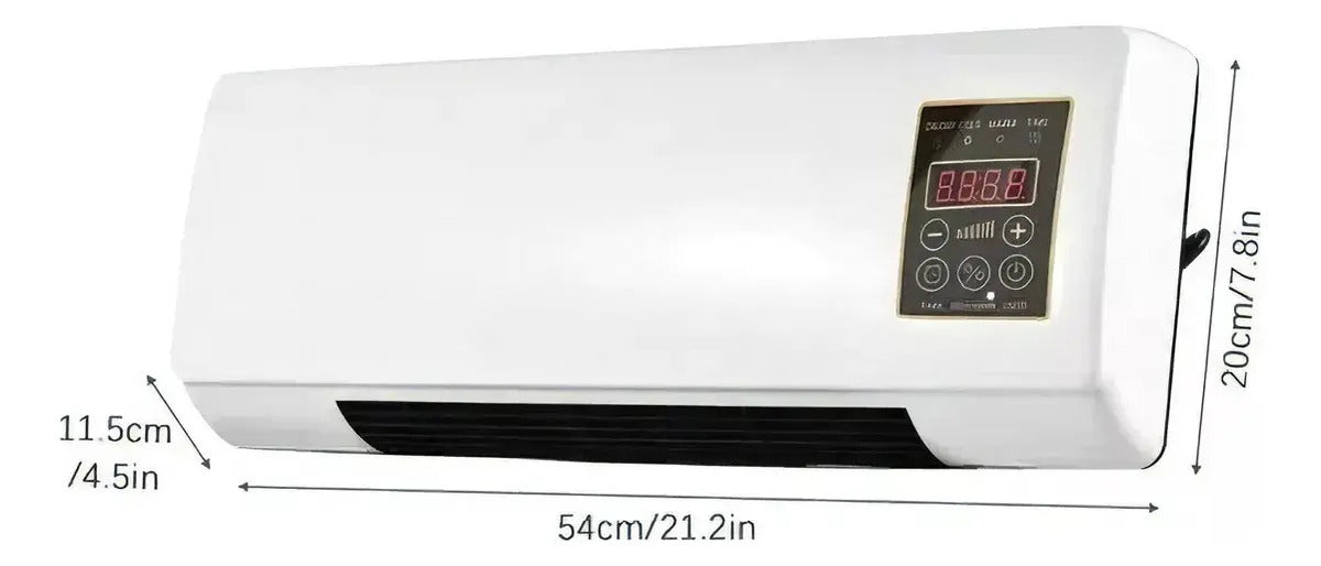 Calefactor Eléctrico De Pared Frío/calor Con Control Remoto