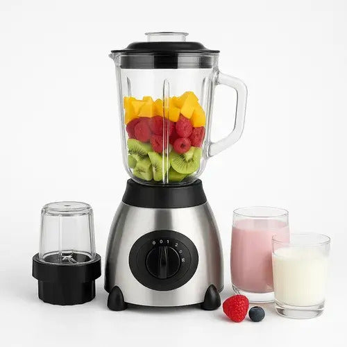 Licuadora Multifunción 2 En 1 Vaso 1.5l Resistente
