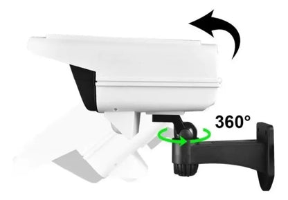 Foco solar tipo cámara + sensor de movimiento + control remoto