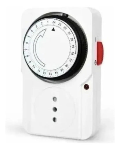 Temporizador Analógico Programable 24 Horas 2200W — Timer Enchufe 220V para Hogar y Oficina