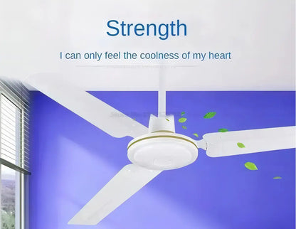 Ventilador de techo blanco mostrando circulación de aire en dormitorio