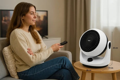 Calefactor Ventilador Raf 2000w Color Blanco 2en1 Caliente