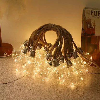 Guirnalda Solar Vintage 10m 16 Luces Calidas