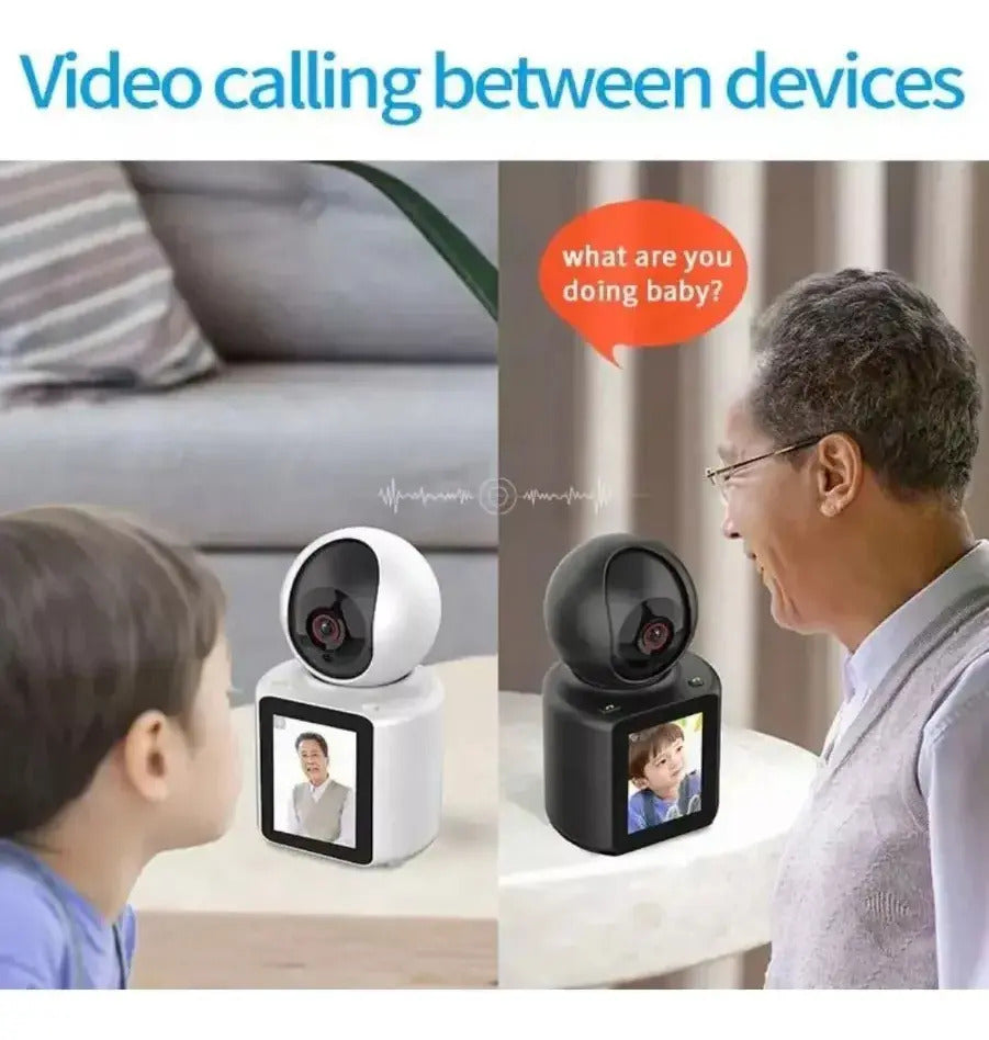 Cámara IP Wi-Fi 2.4G 360° para monitorear bebés con audio y video