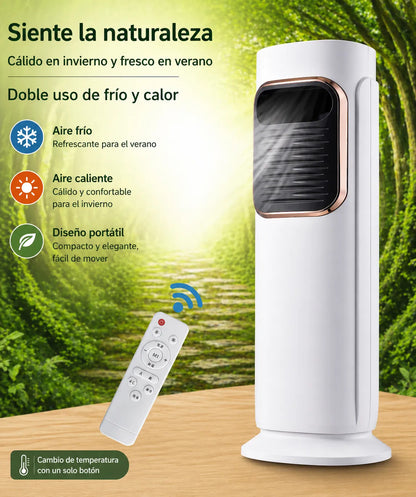Aire Portátil Frío y Calor 2000W sin Aspas con Control