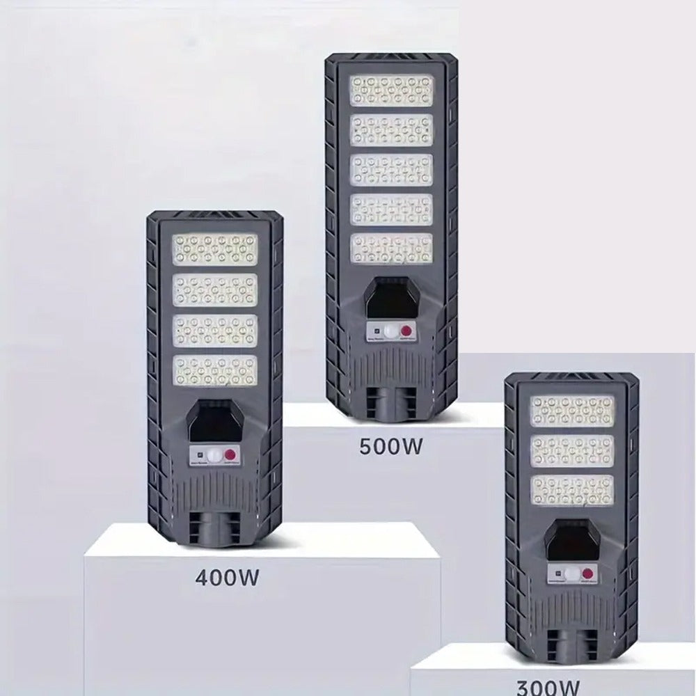 Foco Solar LED 300W IP65 con Sensor de Movimiento y Control Remoto para Exterior
