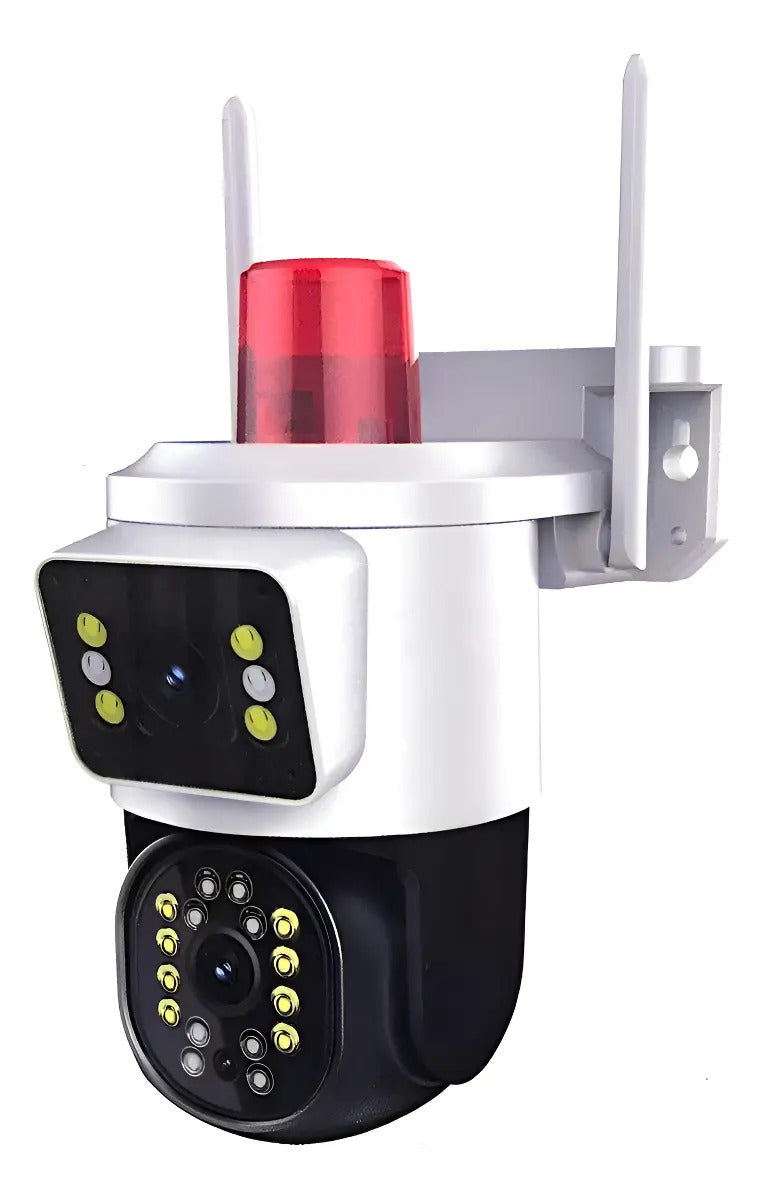 Cámara Domo IP Wifi de Visión Dual + Baliza Roja - App Yoosee