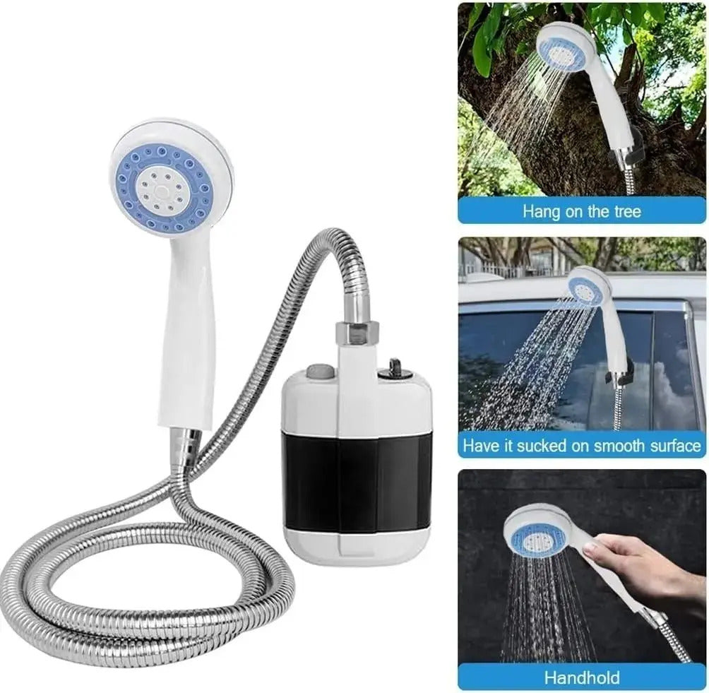 Ducha portátil para camping con opciones de sujeción