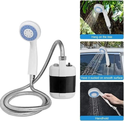 Ducha portátil para camping con opciones de sujeción