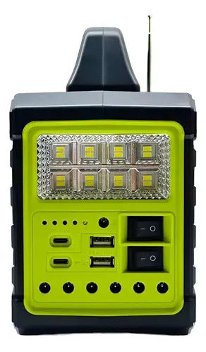 Estacion Energia Portatil Solar CL-3609 Panel 4 LED