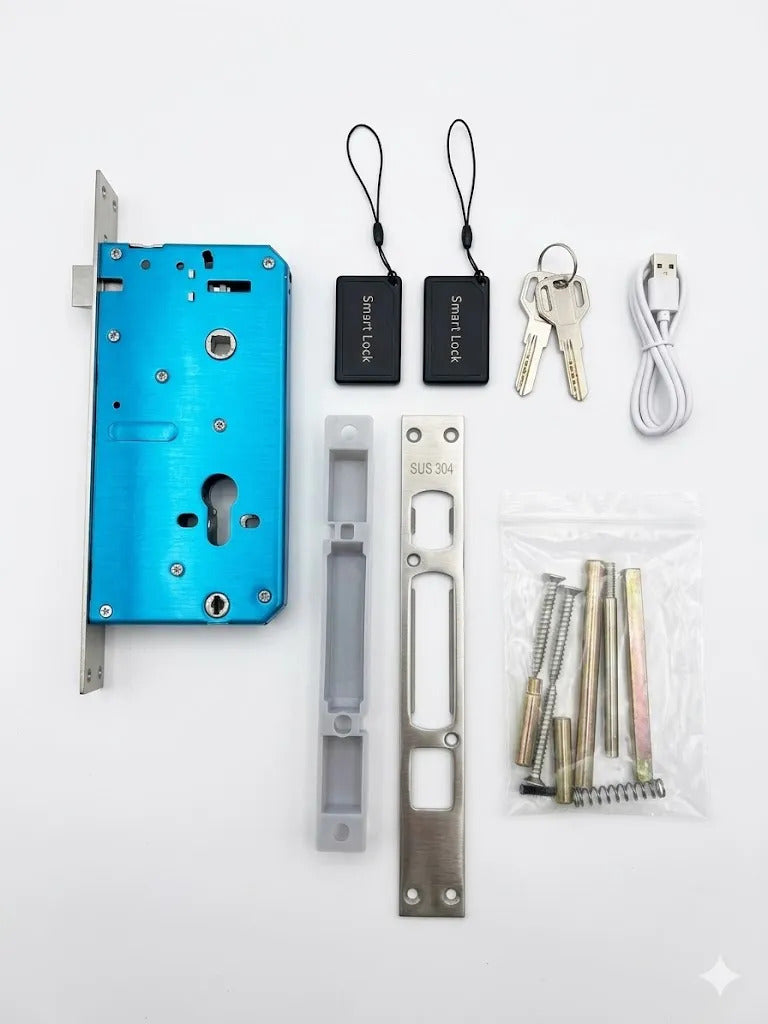 Cerradura Inteligente WiFi Tuya con Huella, Código, Tarjeta y Llave para Puerta