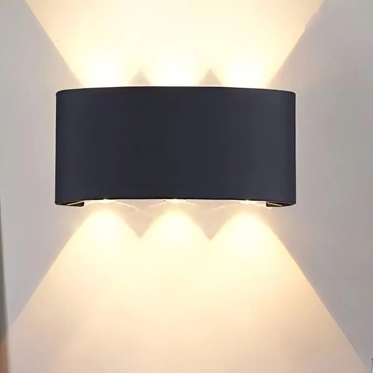 Aplique De Pared Exterior 6w Led Luz Cálida Decoración Hogar