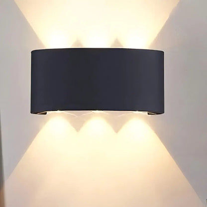 Aplique De Pared Exterior 6w Led Luz Cálida Decoración Hogar