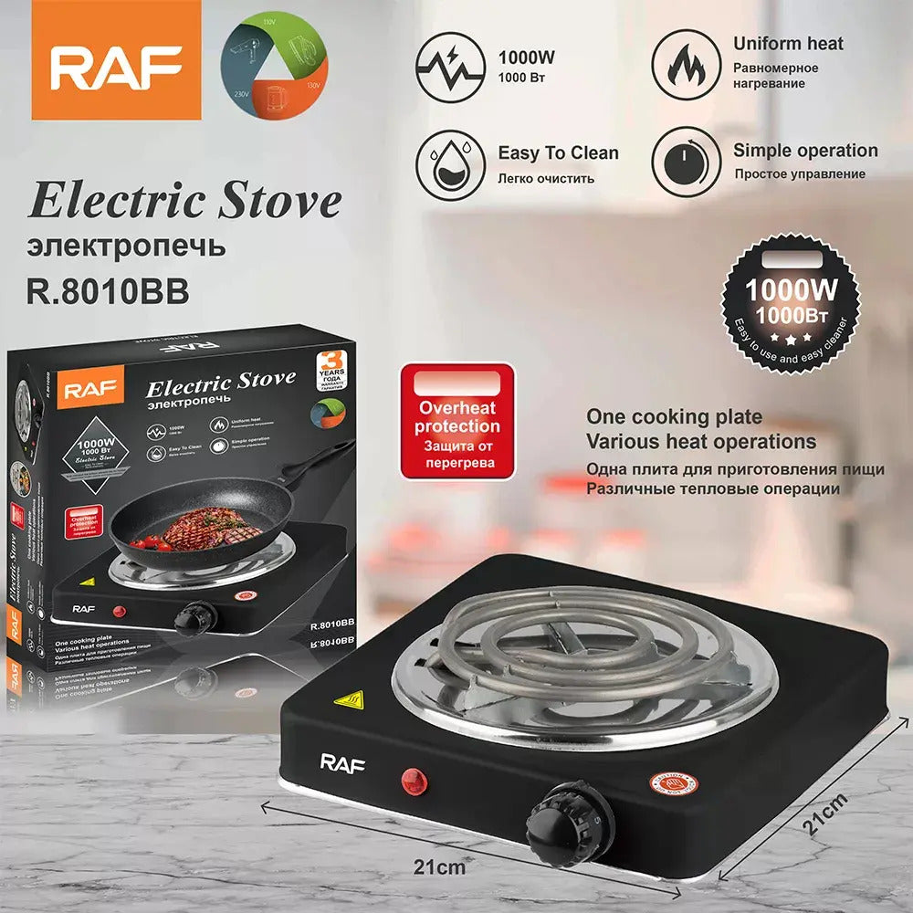 Cocina eléctrica portátil de 1000 W con un quemador