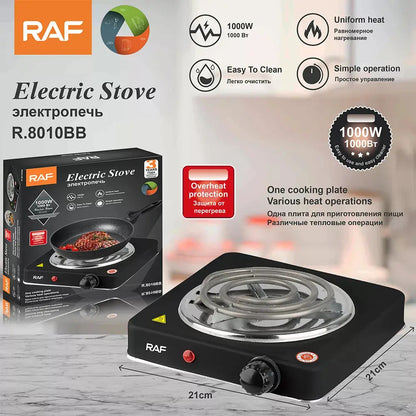 Cocina eléctrica portátil de 1000 W con un quemador