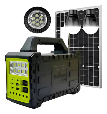 Estacion Energia Portatil Solar CL-3609 Panel 4 LED