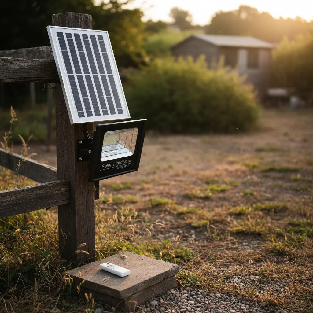 Foco Solar LED 200W Exterior IP67 con Control Remoto