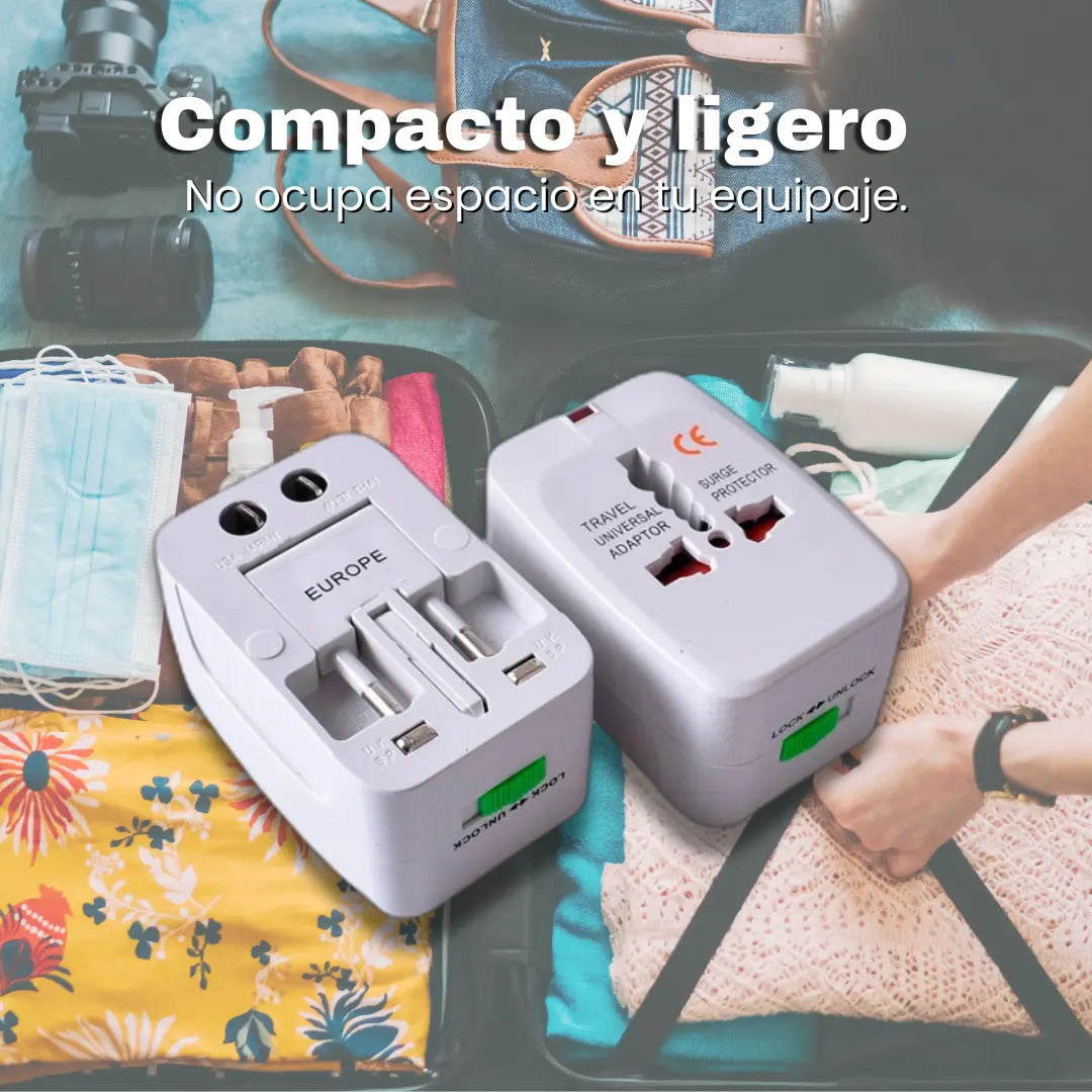 Adaptador Enchufe Universal Para Viajes Internacionales