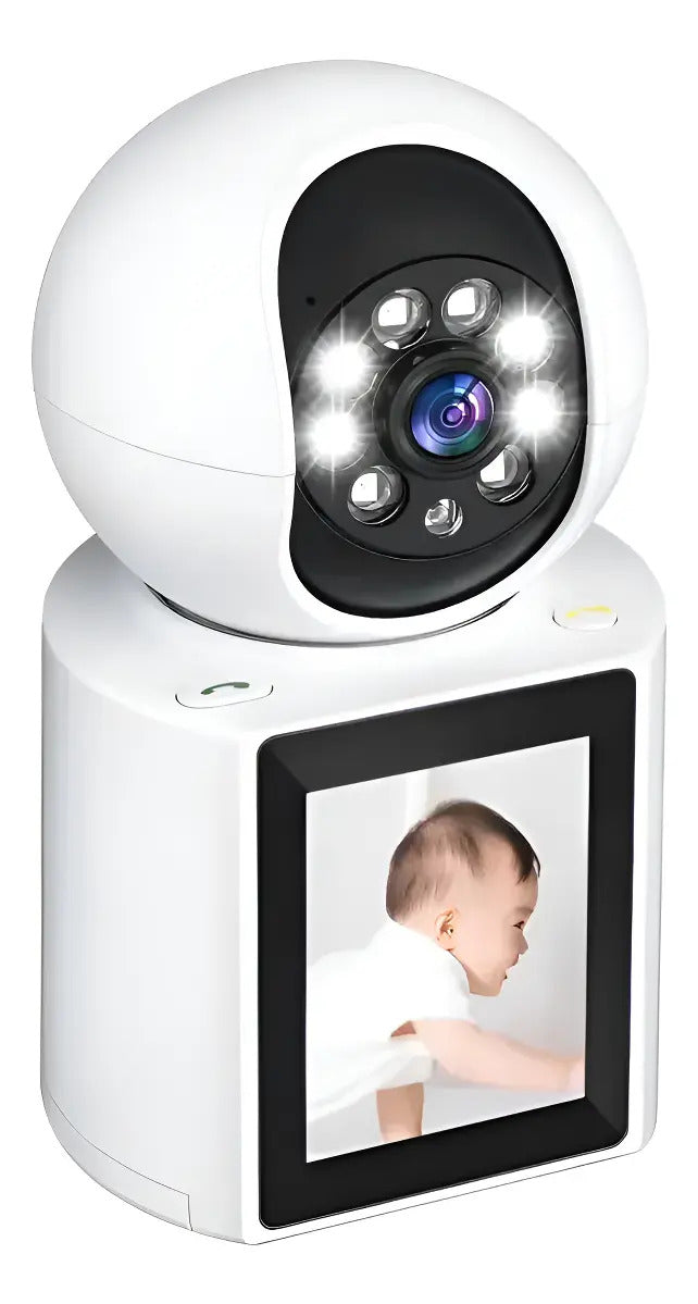 Monitor Bebé IP Wifi 2.4G Cámara 360° Audio y Video en Vivo
