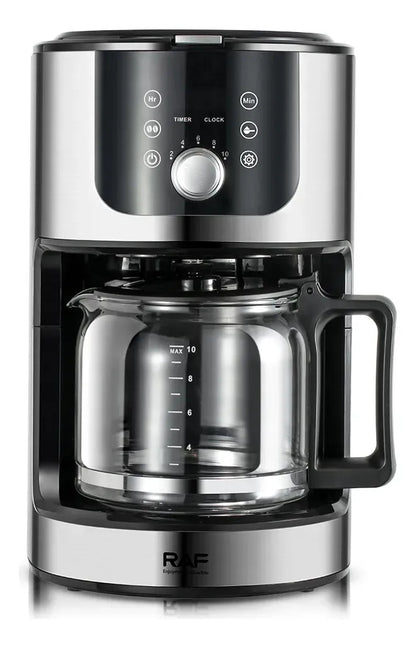 Cafetera Automática Con Molinillo Integrado Raf 1.2l Negra
