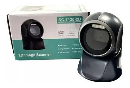 Lector 2D SC-7130-2D junto a su empaque