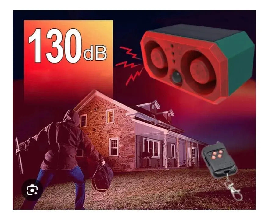 Alarma Solar con Luz Sensor de Movimiento y Grabacion