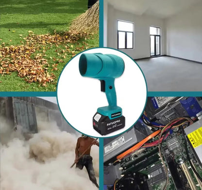 Usos de soplador inalámbrico para hojas, polvo y limpieza de espacios