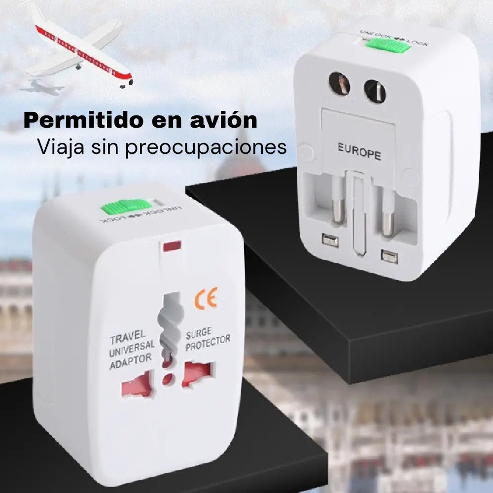 Adaptador Enchufe Universal Para Viajes Internacionales