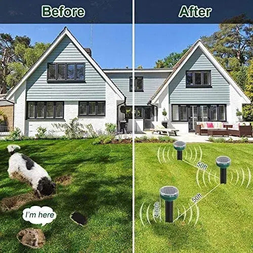 Pack 2 Repelentes Solares Ultrasonicos para Roedores