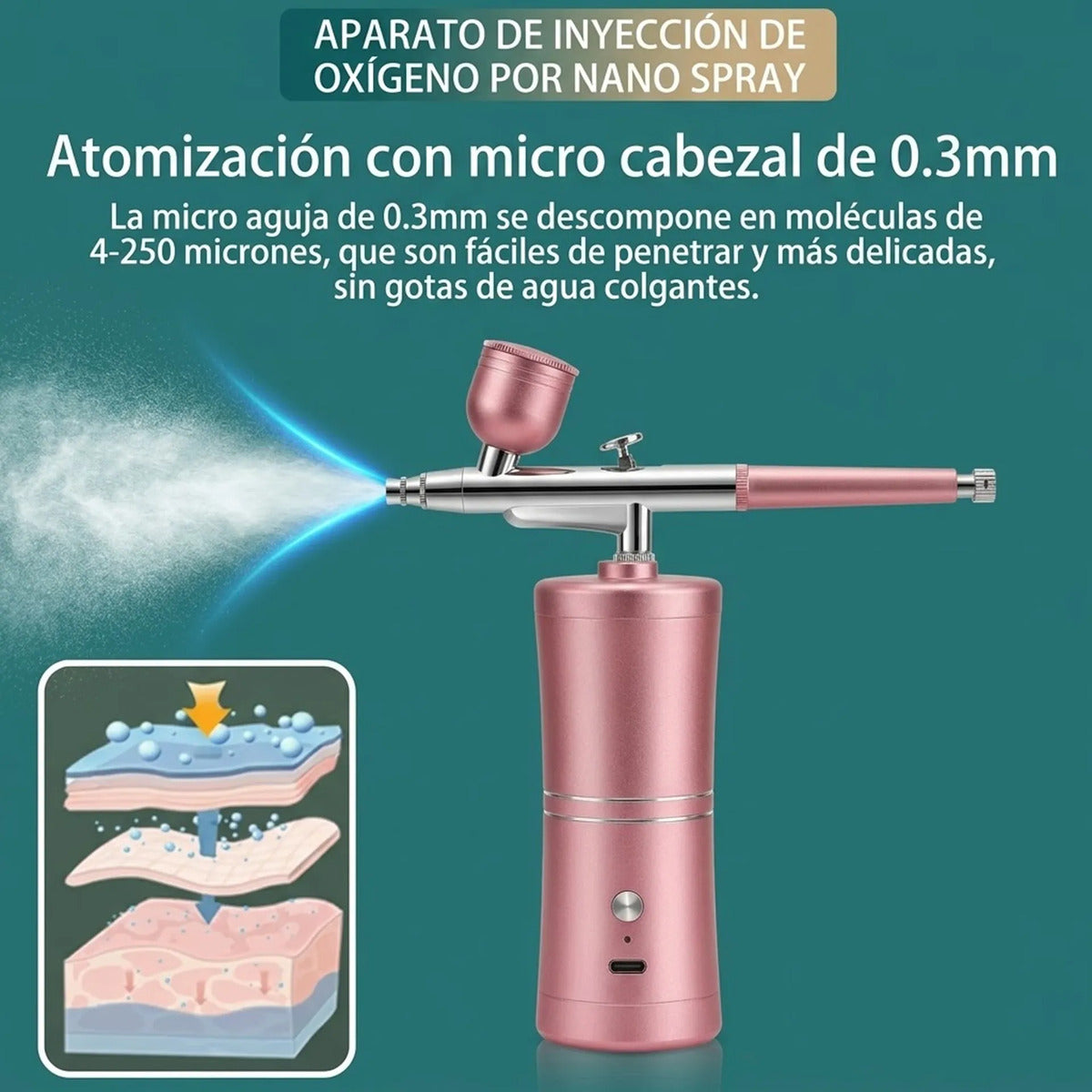 Kit Aerógrafo Profesional Portátil Multiusos Con Compresor