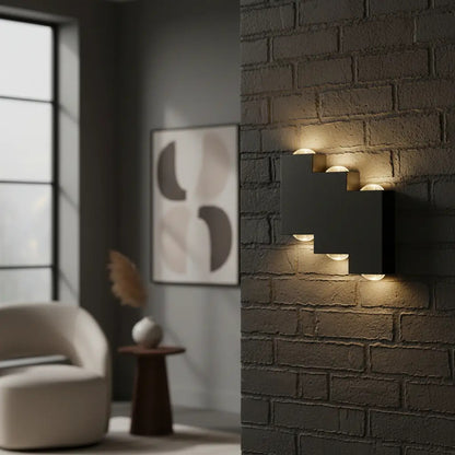 Aplique Led Exterior Bidireccional Para Escalera Y Fachada