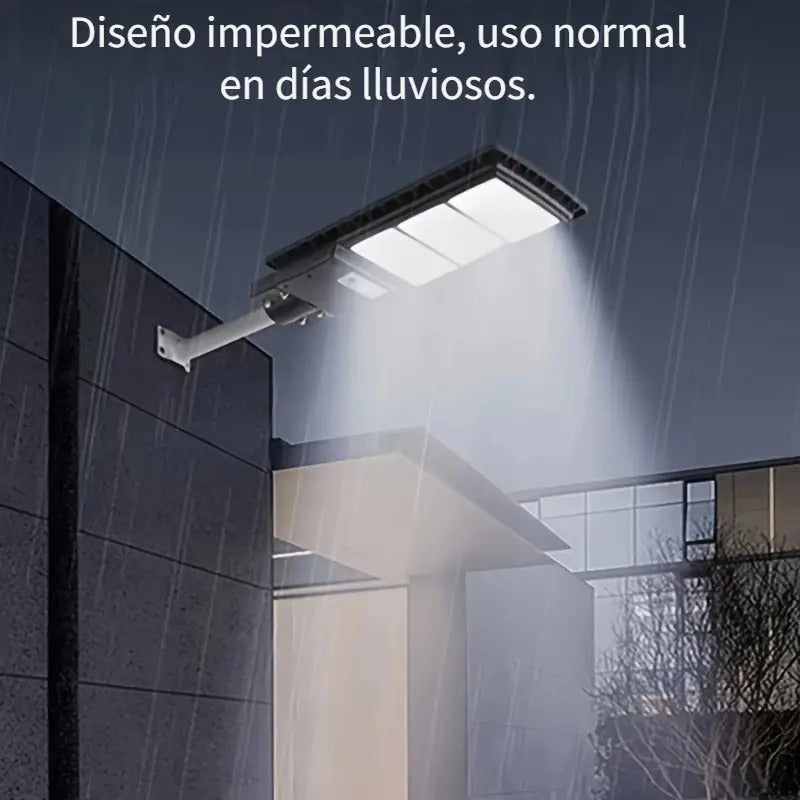 Foco Solar LED 300W IP65 con Sensor de Movimiento y Control Remoto para Exterior