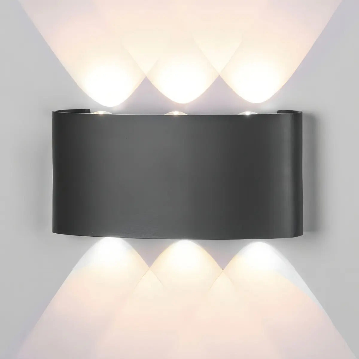 Aplique De Pared Exterior 6w Led Luz Cálida Decoración Hogar