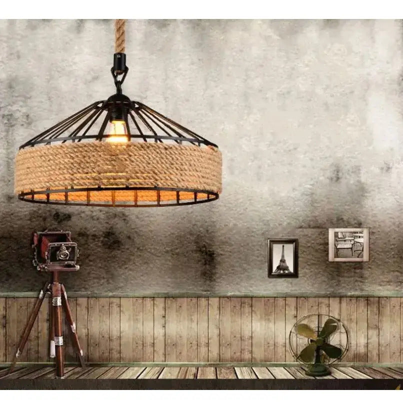 Lámpara Vintage Colgante 40cm Estilo Industrial E27