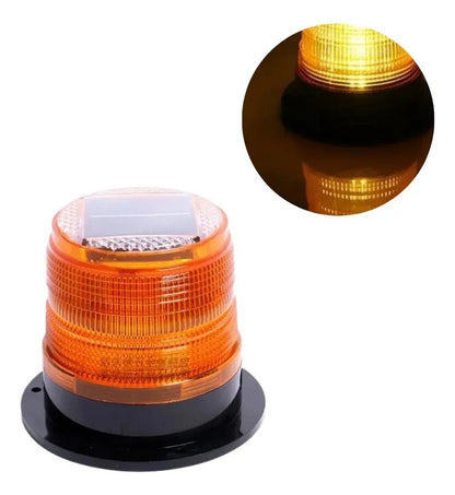 Baliza Solar LED Iman Seguridad Auto 12 LED Recargable