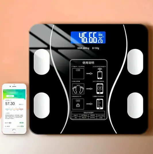 Báscula digital inteligente Bluetooth para peso corporal