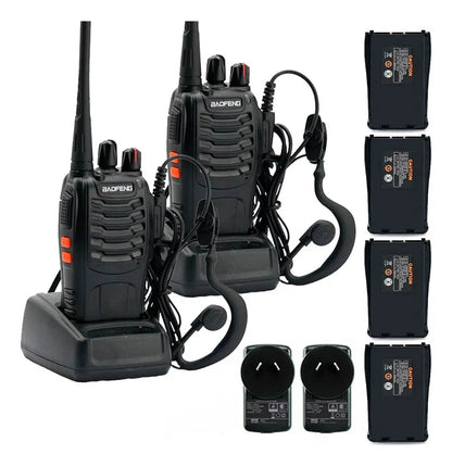 Pack de 2 walkie talkies Baofeng BF-888S con cargadores y baterías