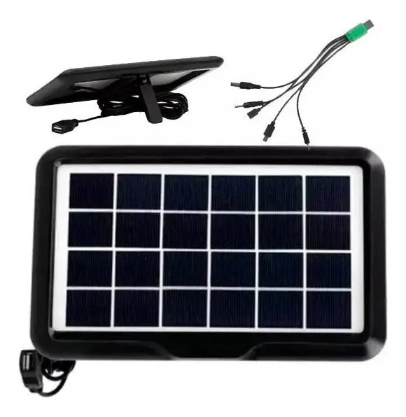 Cargador Solar de Panel Carga Directa para Celulares 6V 500mAh 3.5W