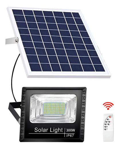 Foco Solar LED 300W Exterior IP67 Control Remoto