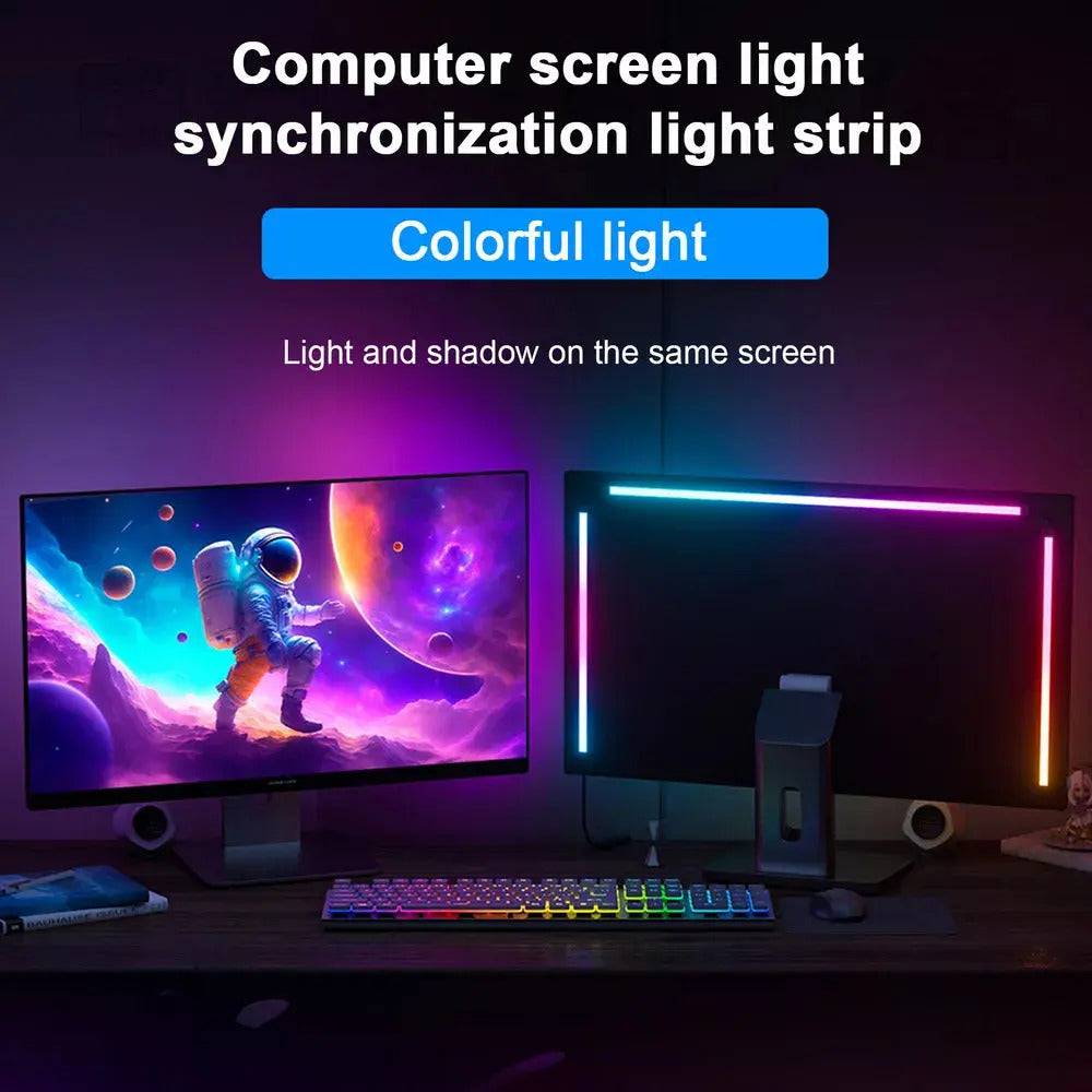 Luces Rgb Monitor Gaming Sincronización App Inteligente