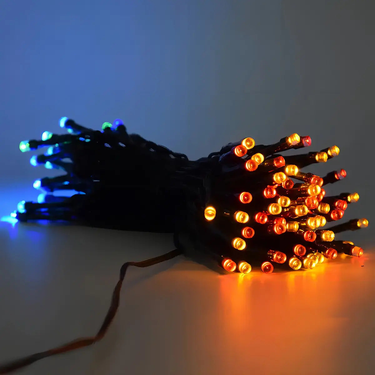 Guirnalda LED solar de 200 luces para árbol de Navidad exterior