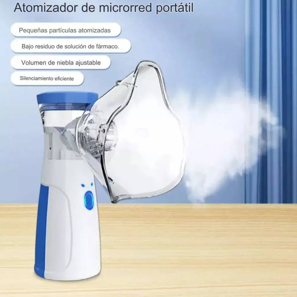 Nebulizador Inhalador Portatil Mesh Recargable Niño Adulto