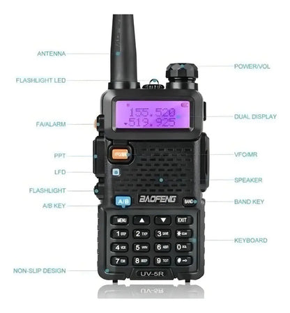 Walkie Talkie Baofeng Uv-5r Dual Band Vhf/uhf Fm