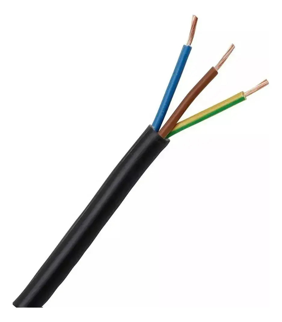 Cable Cordón Eléctrico 3x2.5 Mm2 Rollo 100 Mt