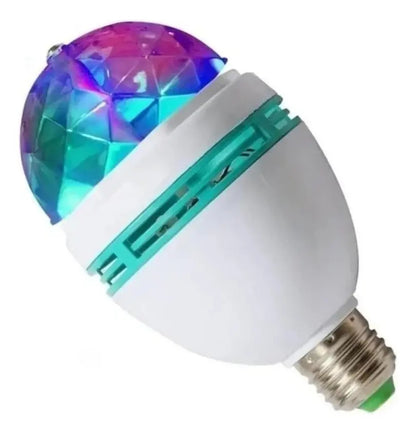 Ampolleta Led Bola Disco Giratoria Lampara De Disco Luces 3w