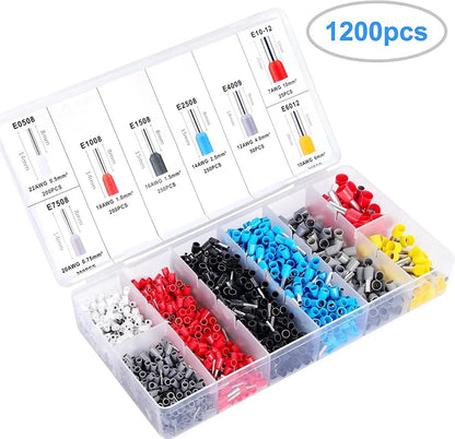 Alicate Crimpeador de Trinquete 0,25–10 mm² + 1200 Terminales