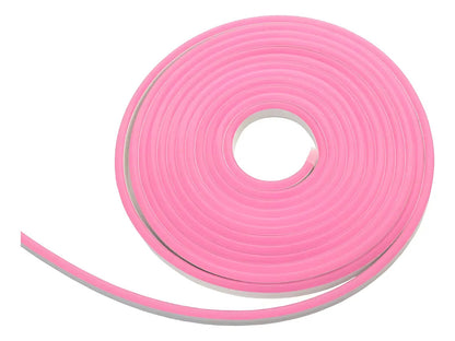 Rollo de cinta neón LED rosa flexible para iluminación decorativa