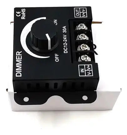 Regulador Voltaje Dimmer 12v/24v Dc 30a Para Luces Led